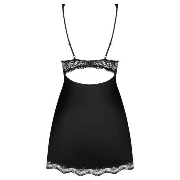 Obsessive Luvae - babydoll ja stringit - pitsi ja strassit - musta