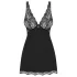 Obsessive Luvae - babydoll ja stringit - pitsi ja strassit - musta - L/XL