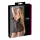 Cottelli Plus Size - läpikuultava pitsinen babydoll - musta - 4XL