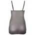 Cottelli Plus Size - läpikuultava pitsinen babydoll - musta - 4XL