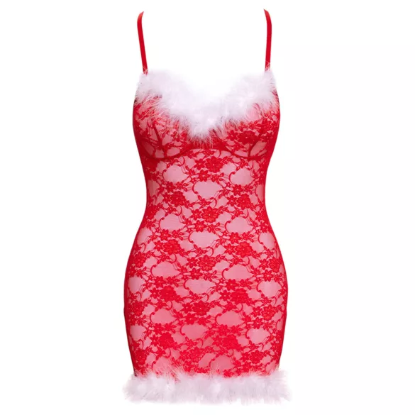 Cottelli - jouluinen minimekko (punainen) - L/XL