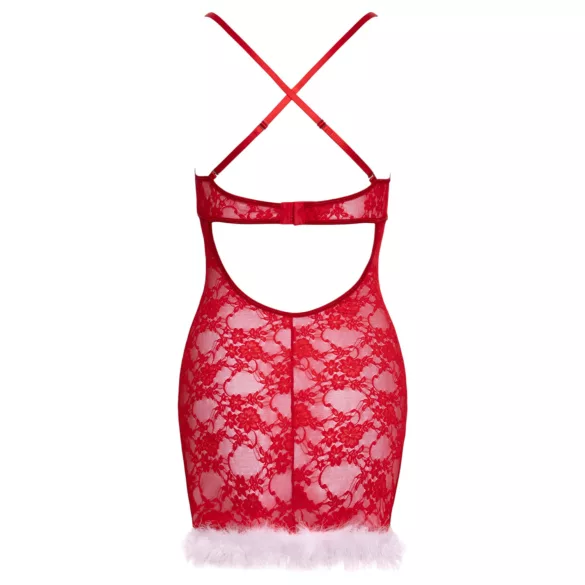Cottelli - jouluinen minimekko (punainen) - L/XL