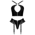 Black Level - harness setti - keinonahka - musta - L