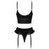 Black Level - harness setti - keinonahka - musta - L