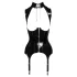 Black Level - avoin babydoll sukkanauhalla - musta - XL