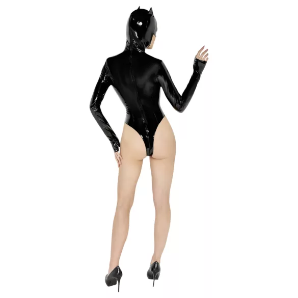 Black Velvets - pitkähihainen Batwoman-body - musta