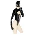 Black Velvets - pitkähihainen Batwoman-body - musta