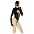 Black Velvets - pitkähihainen Batwoman-body - musta