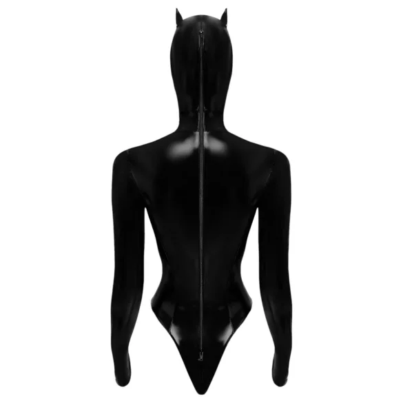 Black Velvets - pitkähihainen Batwoman-body - musta - M