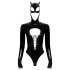Black Velvets - pitkähihainen Batwoman-body - musta - L