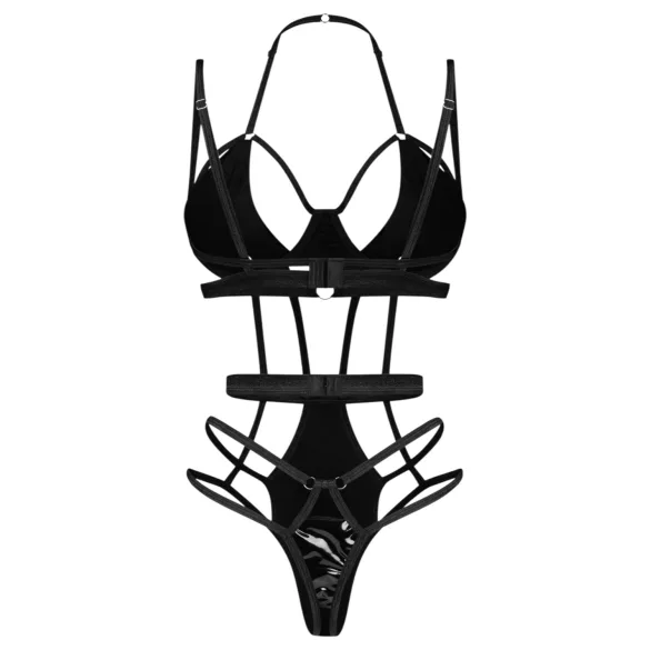 Obsessive - pitsibody olkaimilla - musta - L/XL