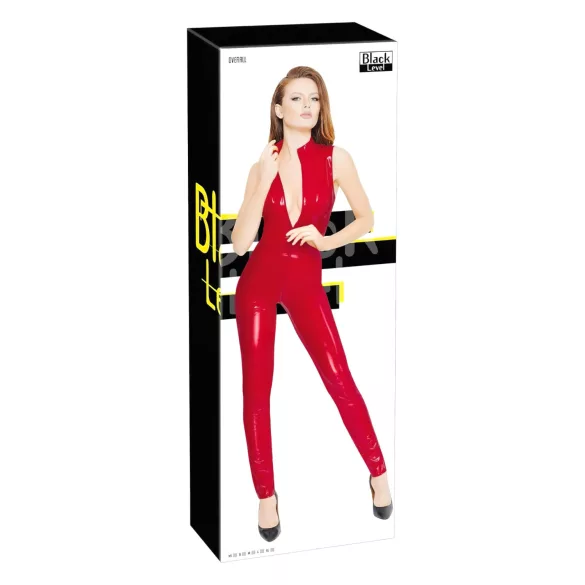 Black Level - catsuit ilman hihoja vetoketjulla - punainen - L