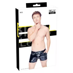 Black Level - miesten lakka shortsit - sivutaskut - musta