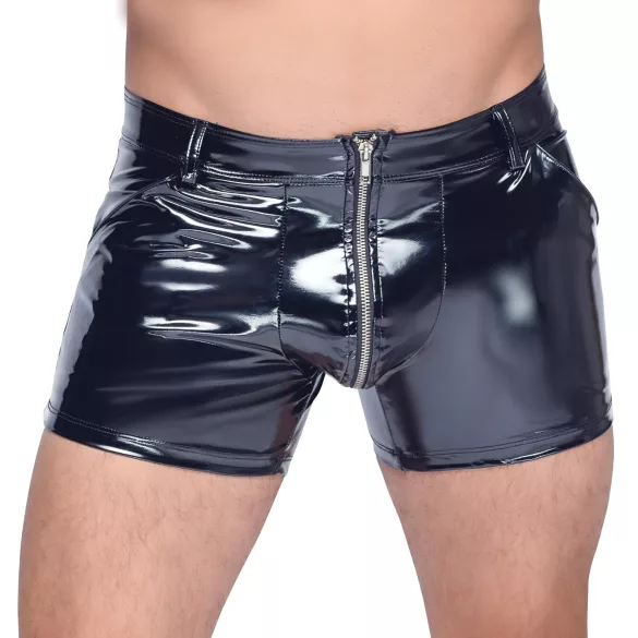 Black Level - miesten lakka shortsit - sivutaskut - musta - M