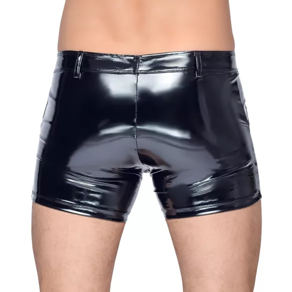 Black Level - miesten lakka shortsit - sivutaskut - musta - XL