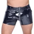Black Level - miesten lakka shortsit - sivutaskut - musta - 2XL