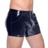 Black Level - miesten kiiltävät shortsit taskuilla (musta) - 2XL