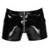 Black Level - miesten kiiltävät shortsit taskuilla (musta) - 2XL