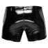 Black Level - miesten kiiltävät shortsit taskuilla (musta) - 2XL