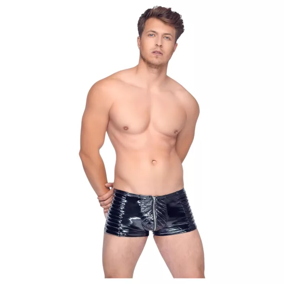 Black Level - miesten shortsit vetoketjulla - musta
