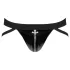 Black Level - miesten jockstrap vetoketjulla - musta