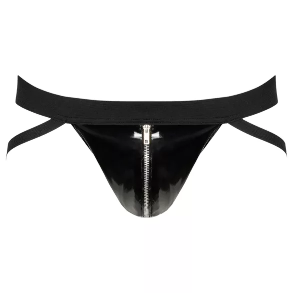 Black Level - miesten jockstrap vetoketjulla - musta - M