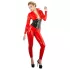 Latex - naisten kokopuku pitkähihainen - punainen - S