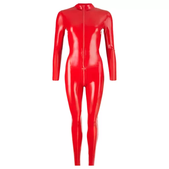 Latex - naisten kokopuku pitkähihainen - punainen - L