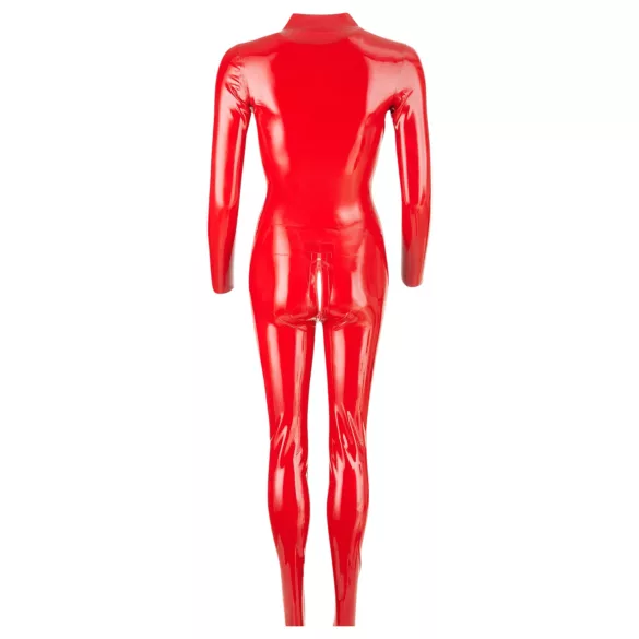Latex - naisten kokopuku pitkähihainen - punainen - L