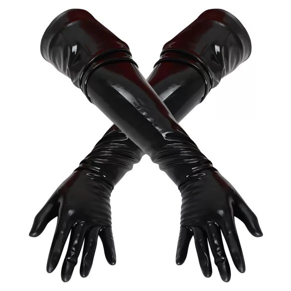 LATEX - unisex pitkä käsineet - musta