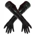 LATEX - unisex pitkä käsineet - musta