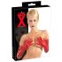 LATEX - pitkät unisex-käsineet (punainen) - M
