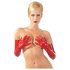 LATEX - pitkät unisex-käsineet (punainen) - M
