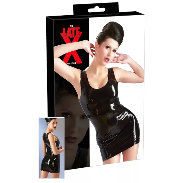 LATEX - minimekko ilman hihoja - musta - L