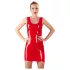 Latex - hihaton minimekko - lateksi - punainen - M