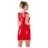 Latex - hihaton minimekko - lateksi - punainen - L