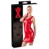 LATEX - hihaton, lateksi minimekko (punainen) - 2XL