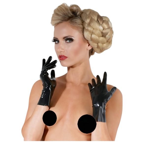 LATEX - lyhyt, unisex käsineet (musta) - M
