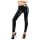 LATEX - vetoketjulliset leggingsit (musta) - XL