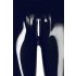 LATEX - vetoketjulliset leggingsit (musta) - XL