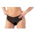 LATEX - täysin avonaiset naisten alushousut - musta (S-L)