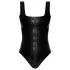 LATEX - vetoketjullinen lateksibody (musta)
