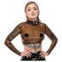 LATEX - läpinäkyvä lateksitoppi (läpinäkyvä-musta)