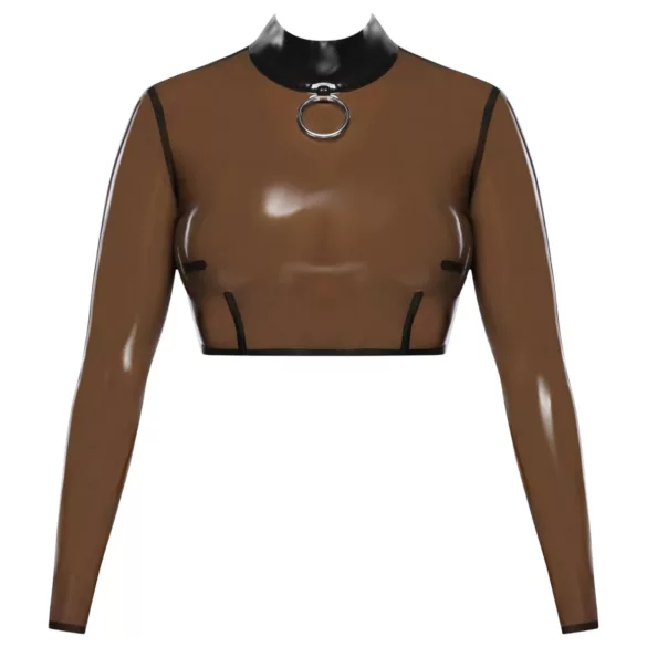 LATEX - läpinäkyvä lateksipaita - musta