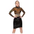 LATEX - läpinäkyvä lateksipaita - musta - M