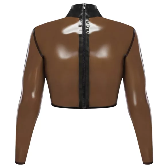 LATEX - läpinäkyvä lateksipaita - musta - M