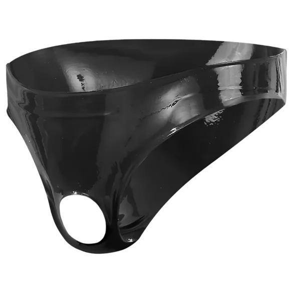 LATEX - miesten alushousut - kiiltävä lateksi - musta (S-L)