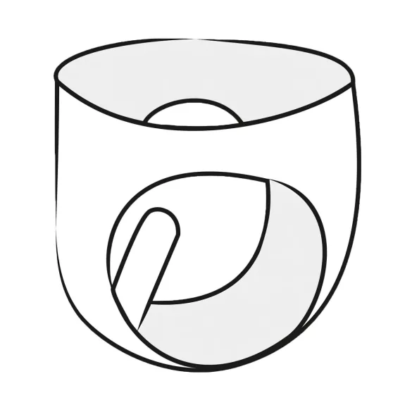 LATEX - naisten alushousut - kondomilla - musta - M