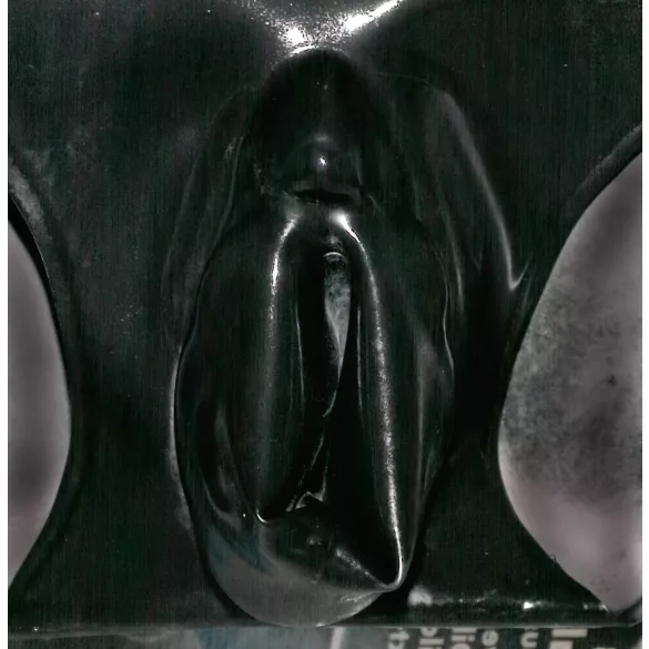 LATEX - naisten alushousut - kondomilla - musta - L