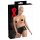LATEX - naisten alushousut kondomilla (musta) - XL